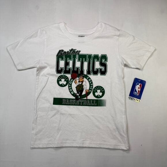 NWT Boys Size S(6/7) Boston Celtics NBA Basketball Tee - Picture 1 of 6